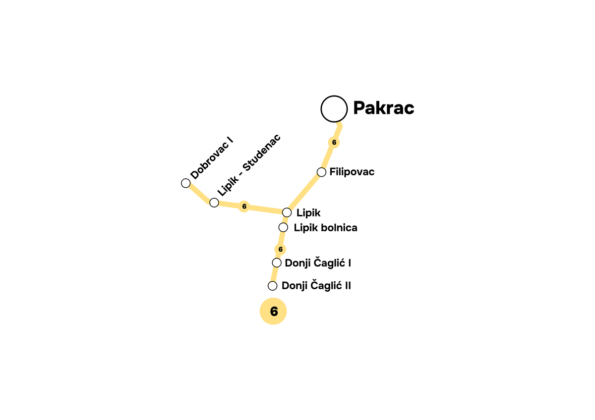 Pakrac - Lipik - Donji Čaglić